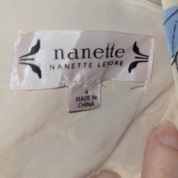 Nanette Lepore Dress Womens 4 Pink Floral Print Bella Donna‎ Ruffle Bell Sleeve - Picture 4 of 12